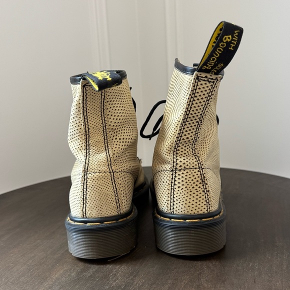 Dr Martens 1460 - Size 8 (UK 6) - Beige Snakeskin - Vintage - Made in England - Picture 6 of 11